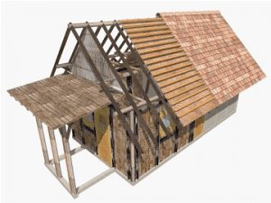 KONSTRUKSI DINDING BAMBU