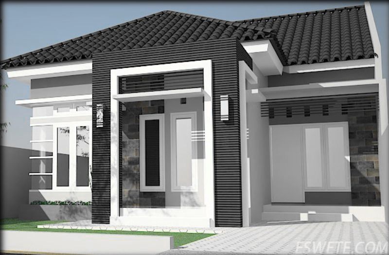  contoh gambar  desain model atap rumah  minimalis  modern 