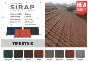Genteng Metal Sirap Tradisional